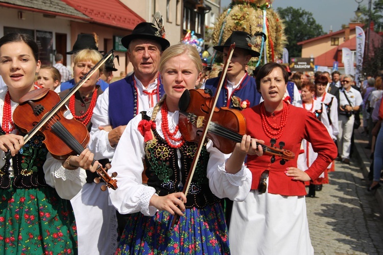 Dożynki wojewódzkie w Bobowej