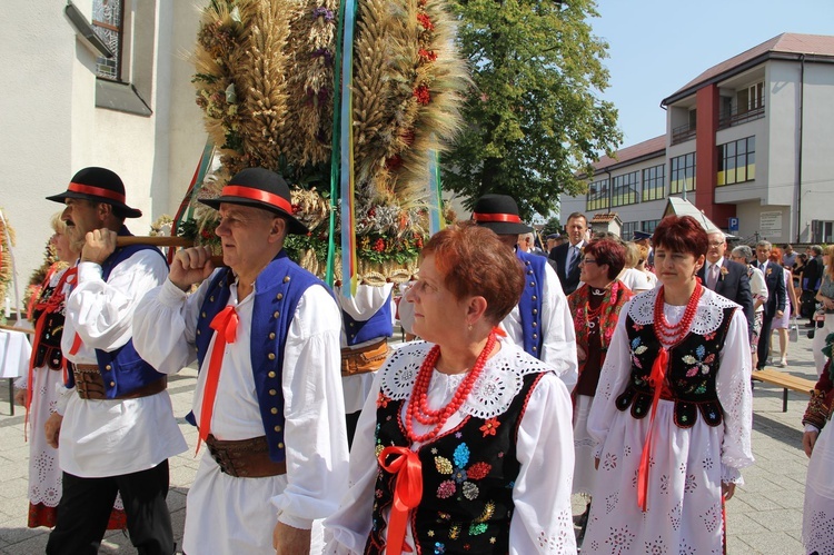 Dożynki wojewódzkie w Bobowej