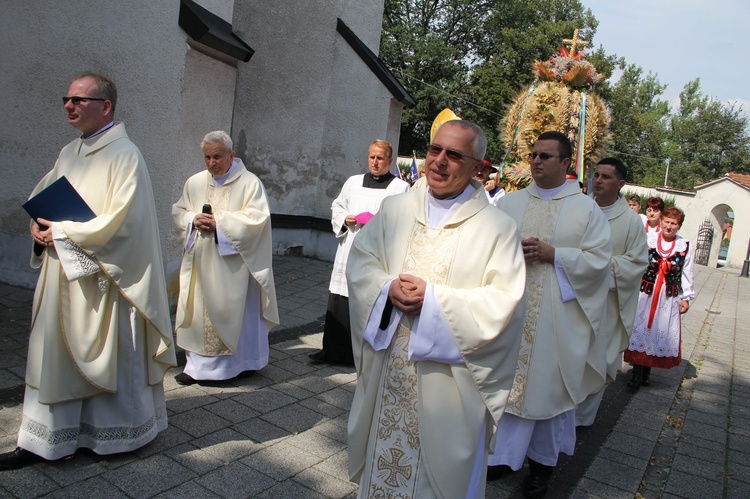 Dożynki wojewódzkie w Bobowej