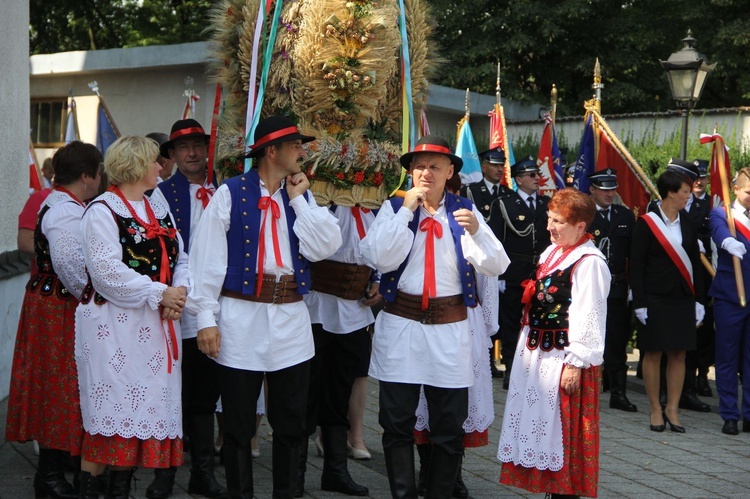 Dożynki wojewódzkie w Bobowej