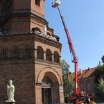 Ćwiczenia strażaków w kościele w Nowej Soli