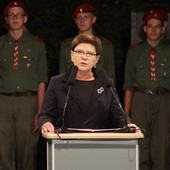 Przemówienie premier Beaty Szydło na Westerplatte