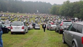 Dojazd na uroczystości do Gietrzwałdu