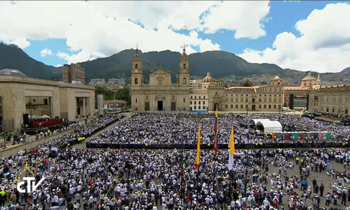 Papież w Kolumbii: Dzień pierwszy