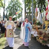 Poświęcenie wieńców dożynkowych.