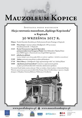 Akcja na rzecz ratowania mauzoleum "śląskiego Kopciuszka", Kopice, 30 września