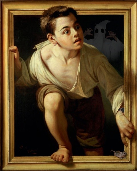 Ucieczka przed krytyką, 1874 Collection Banco de España, Madryt Pere Borrell del Caso 1835–1910