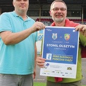 Stomil Olsztyn – Miedź Legnica, na ten mecz była przygotowana specjalna oprawa, wpisująca się w kampanię FAS.