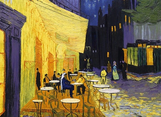 Arles Night Café – kadr z filmu „Twój Vincent”.