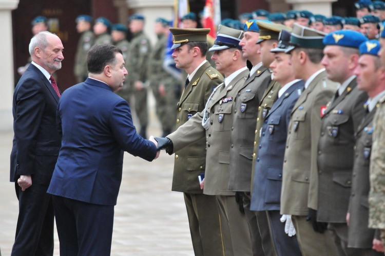 Ministrowie obrony narodowej Polski, Litwy i Ukrainy w Lublinie