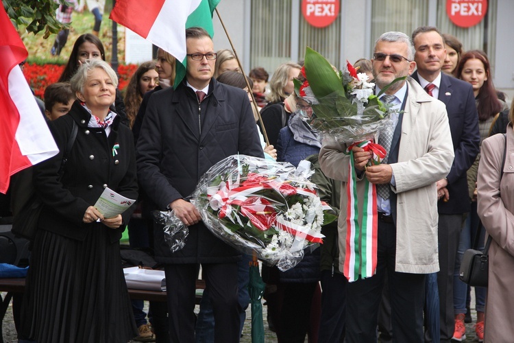 Odsłonięcie polsko-węgierskiej tablicy pamiątkowej