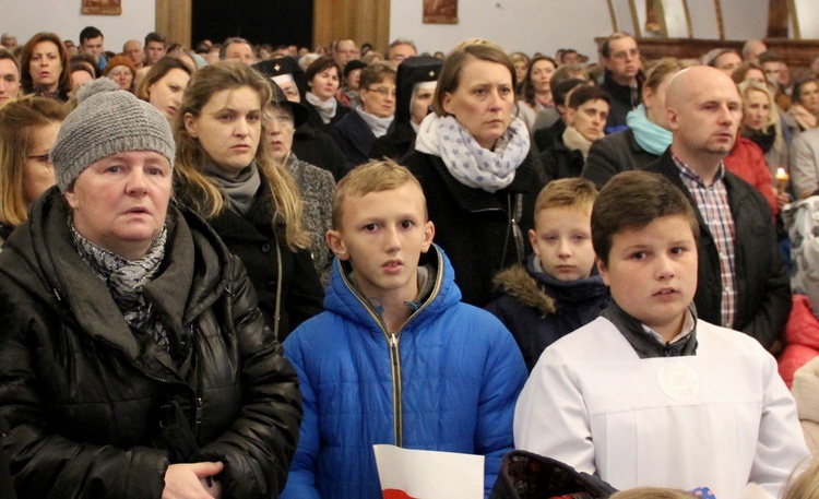 Powitanie w parafii św. Jana Chrzciciela w Mińsku