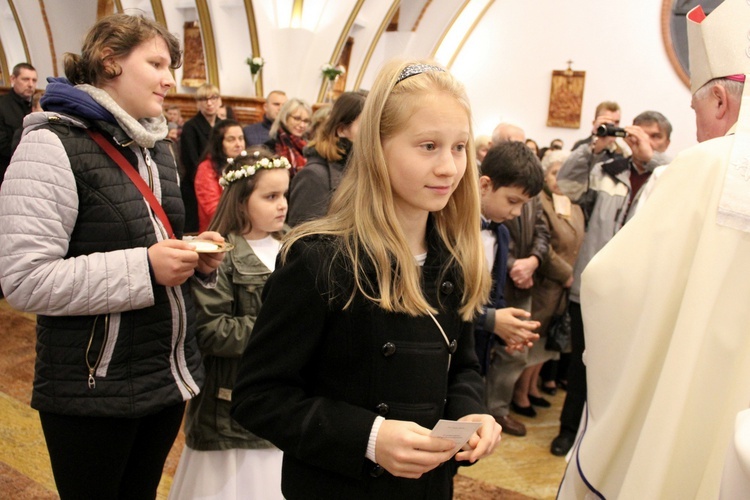 Powitanie w parafii św. Jana Chrzciciela w Mińsku