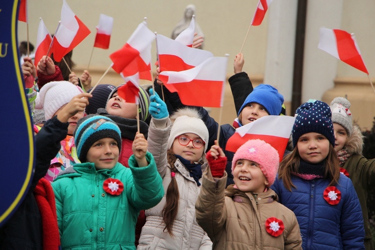 Marsz patriotyczny w Łowiczu