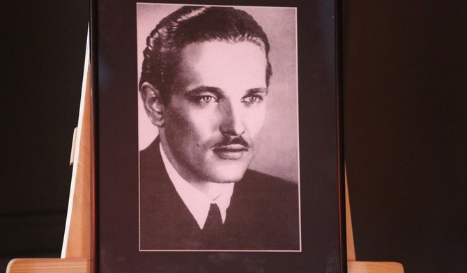 Mjr Henryk Flame "Bartek" na jednej z ostatnich zachowanych fotografii