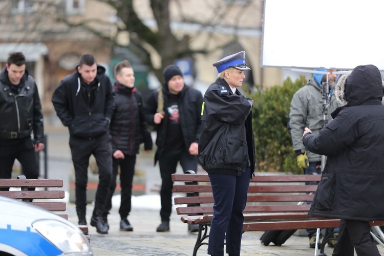 Na planie filmowym "Ojca Mateusza"