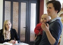 Jadwiga Wiatrowska (z prawej) dzieliła się swoim odkrywaniem macierzyństwa