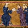 Św. Benedykt przekazuje regułę mnichom