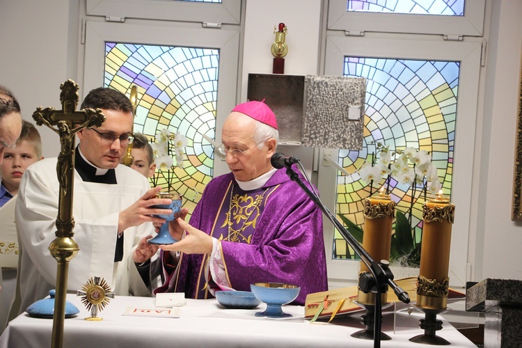 Poświęcenie kaplicy w szpitalu w Głownie