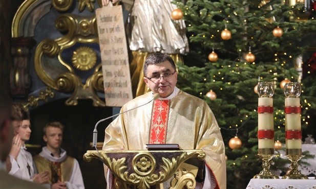 O radości z Bożego Narodzenia mówił ks. kan. Grzegorz Gruszecki, proboszcz konkatedry