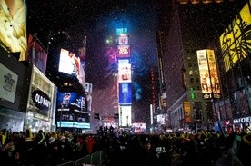 1 mln osób powitało Nowy Rok na Times Square