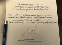 Prezydent Andrzej Duda w skoczowskim Ratuszu