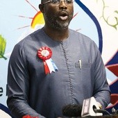 George Weah – piłkarz, który został prezydentem swojego kraju.