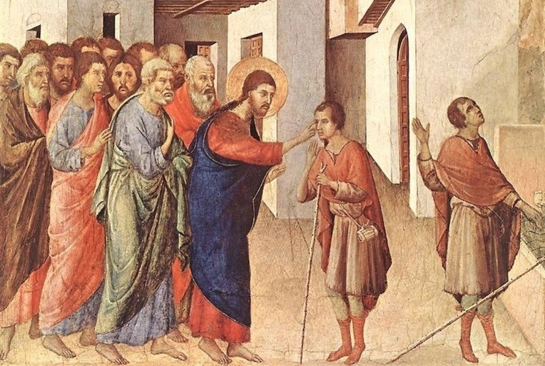 Duccio, Uzdrowienie niewidomego