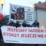 Obrońcy życia pikietowali na placu Chrobrego w Bielsku-Białej