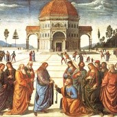 Perugino, Przekazanie kluczy św. Piotrowi