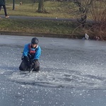 Pokaz ratownictwa na lodzie w Parku Śląskim 