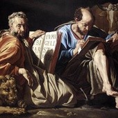 Św. Marek i św. Łukasz (z prawej)