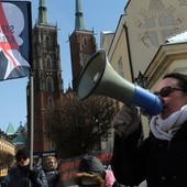 Zwolennicy aborcji protestowali na Ostrowie Tumskim