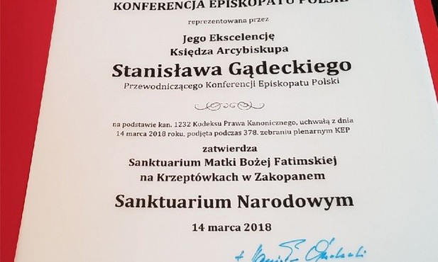 Polska ma nowe sanktuarium narodowe