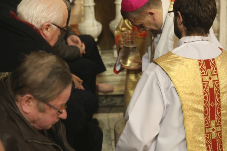 Liturgia Wielkiego Czwartku w konkatedrze w Żywcu - 2018