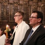 Liturgia Wigilii Paschalnej na Wawelu - chrzest katechumenów