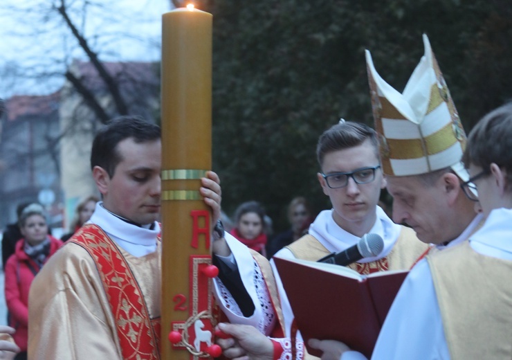 Wigilia Paschalna i procesja rezurekcyjna w Żywcu - 2018