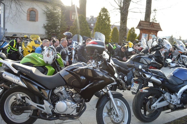 Motocykliści w Bukowinie Tatrzańskiej