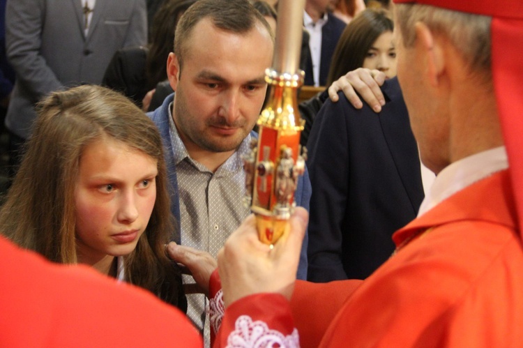 Bierzmowanie w Porąbce Uszewskiej