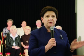 ▲	Wicepremier zachęcała mieszkańców Pułtuska i okolic do wzięcia udziału w inicjatywie.