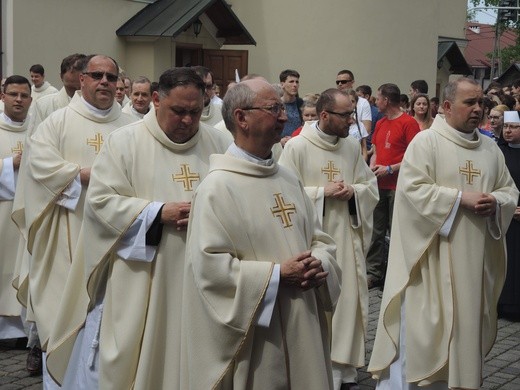 Msza św. pielgrzymów łagiewnickich w Hałcnowie - 2018