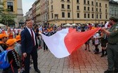 Bicie rekordu długości flagi narodowej Kraków 2018 - cz. 1