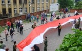 Bicie rekordu długości flagi narodowej Kraków 2018 - cz. 1