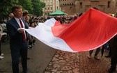 Bicie rekordu długości flagi narodowej Kraków 2018 - cz. 2