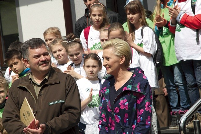 Prezydentową i wszystkich gości powitał Andrzej Matysiak. 