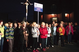 ▲	Pątniczki wyruszyły sprzed kościoła pw. MB Częstochowskiej w Radomiu.