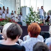 Koncert Muzyki Chrześcijańskiej odbył się na dziedzińcu zamku.