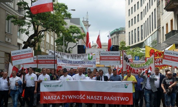 W Warszawie protestowali rolnicy