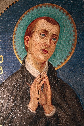 ▲	Mozaika z płockiej katedry  nad ołtarzem poświęconym głównemu patronowi diecezji.