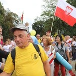 Powitanie 27. Pielgrzymki Diecezji Bielsko-Żywieckiej - grupy hałcnowskie na Jasnej Górze - 2018